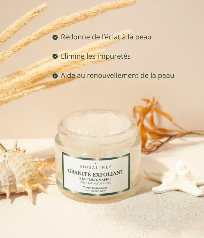 Granité exfoliant à la criste marine