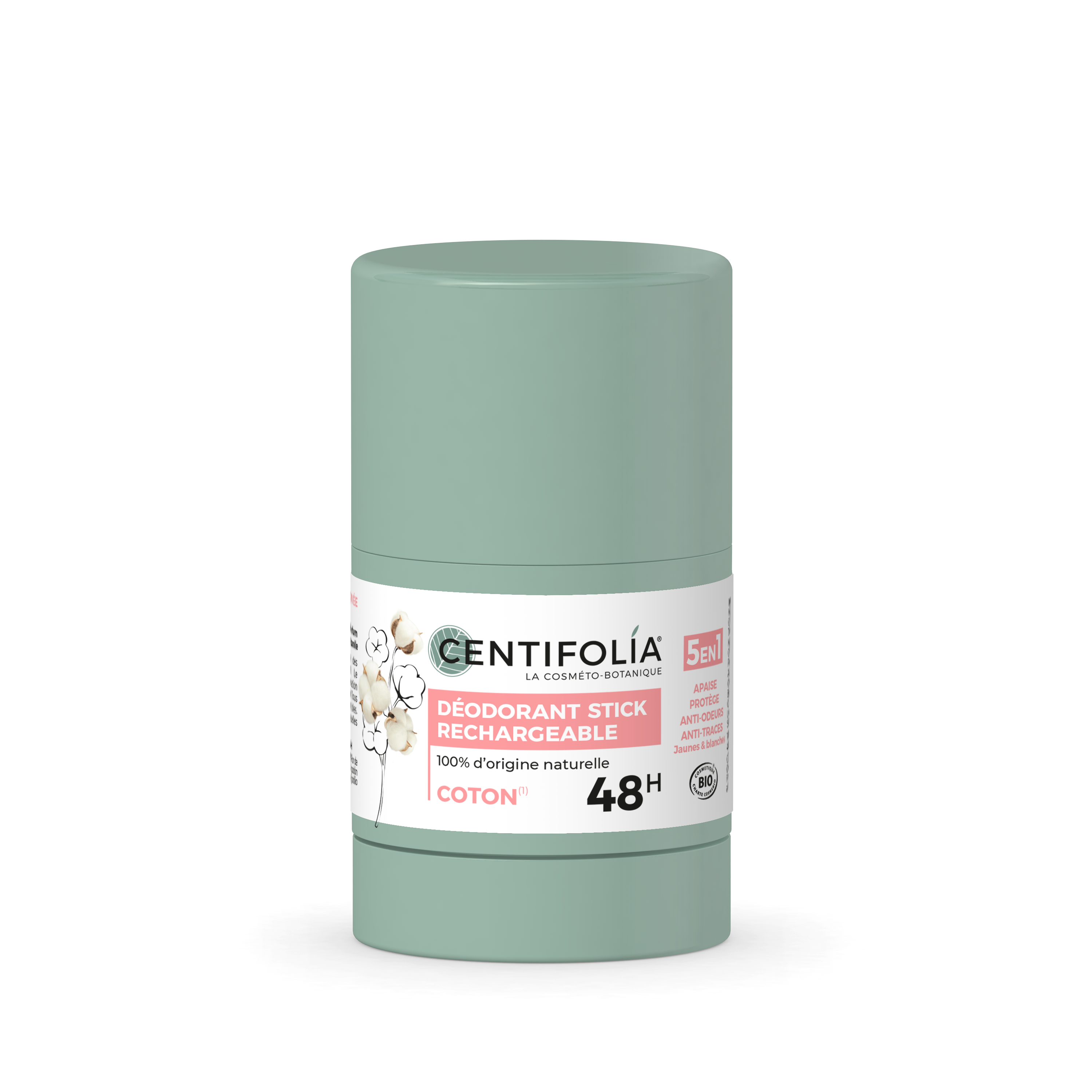 Déodorant Stick rechargeable 48h coton