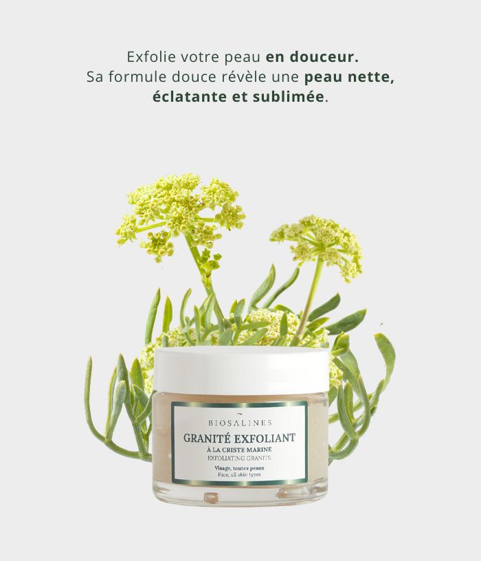 Granité exfoliant à la criste marine