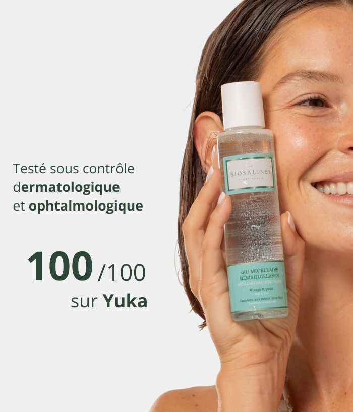 Eau micellaire démaquillante à l’aloe véra