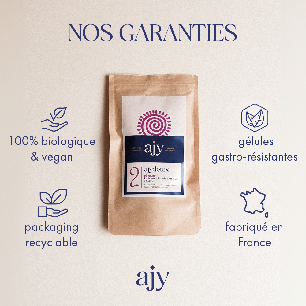 AJYDETOX BIO - Digestion et foie - Compléments alimentaires - Dépuratif