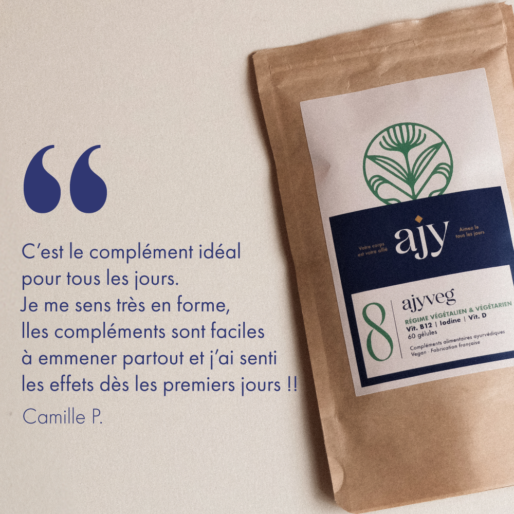 AJYVEG - Compléments alimentaires - Régime végétarien et vegan