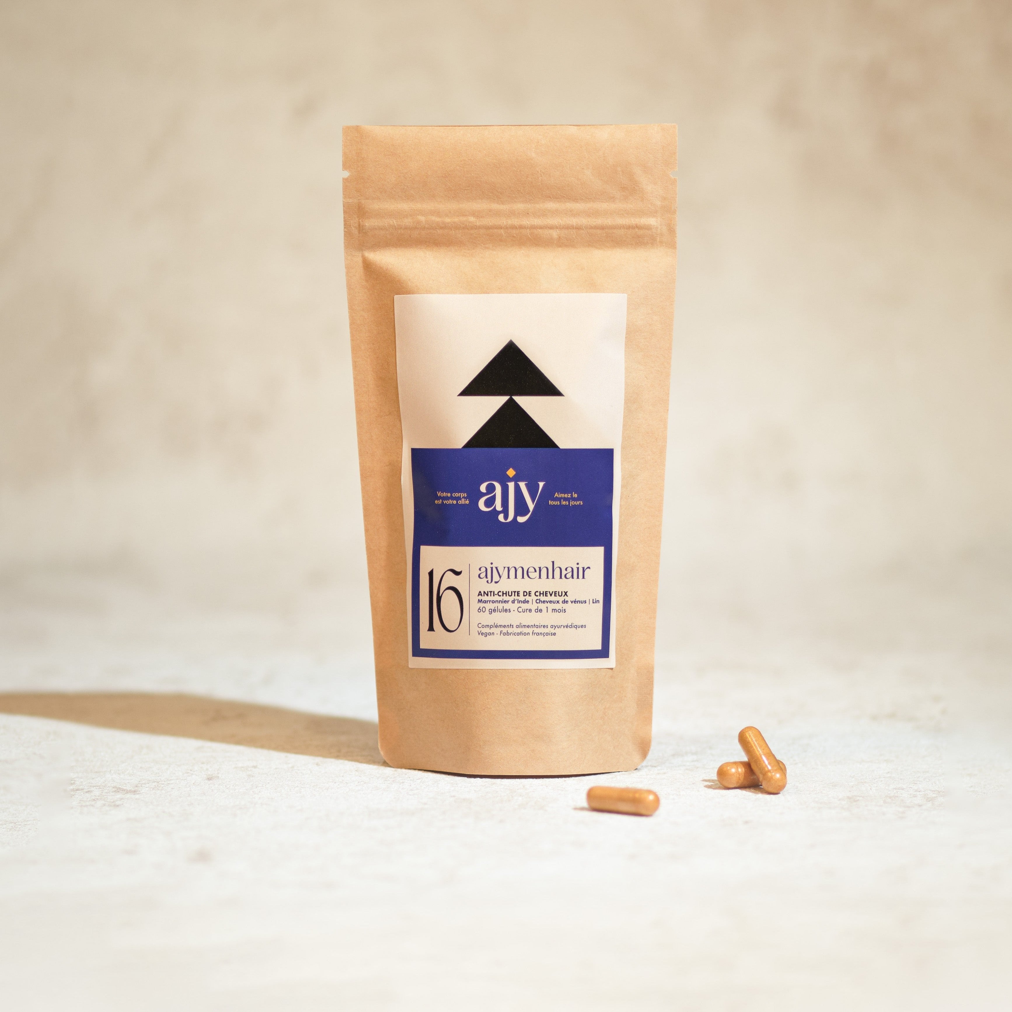 AJYMENHAIR - Chute de cheveux Homme - Compléments alimentaires - Cheveux