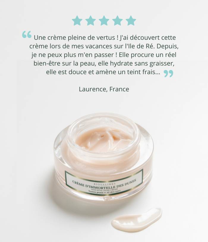 Crème anti-âge à l'immortelle des dunes