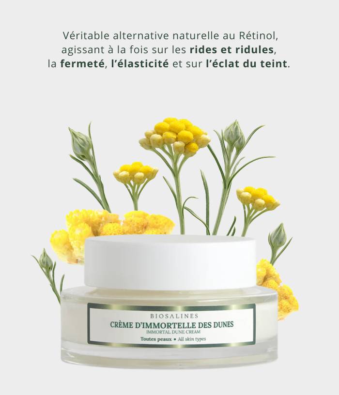 Crème anti-âge à l'immortelle des dunes
