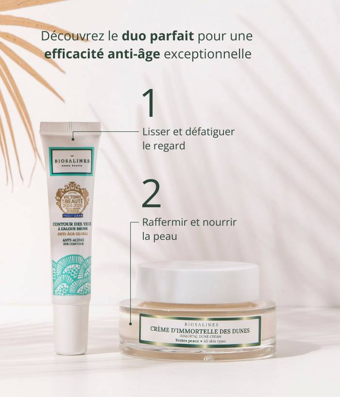 Crème anti-âge à l'immortelle des dunes