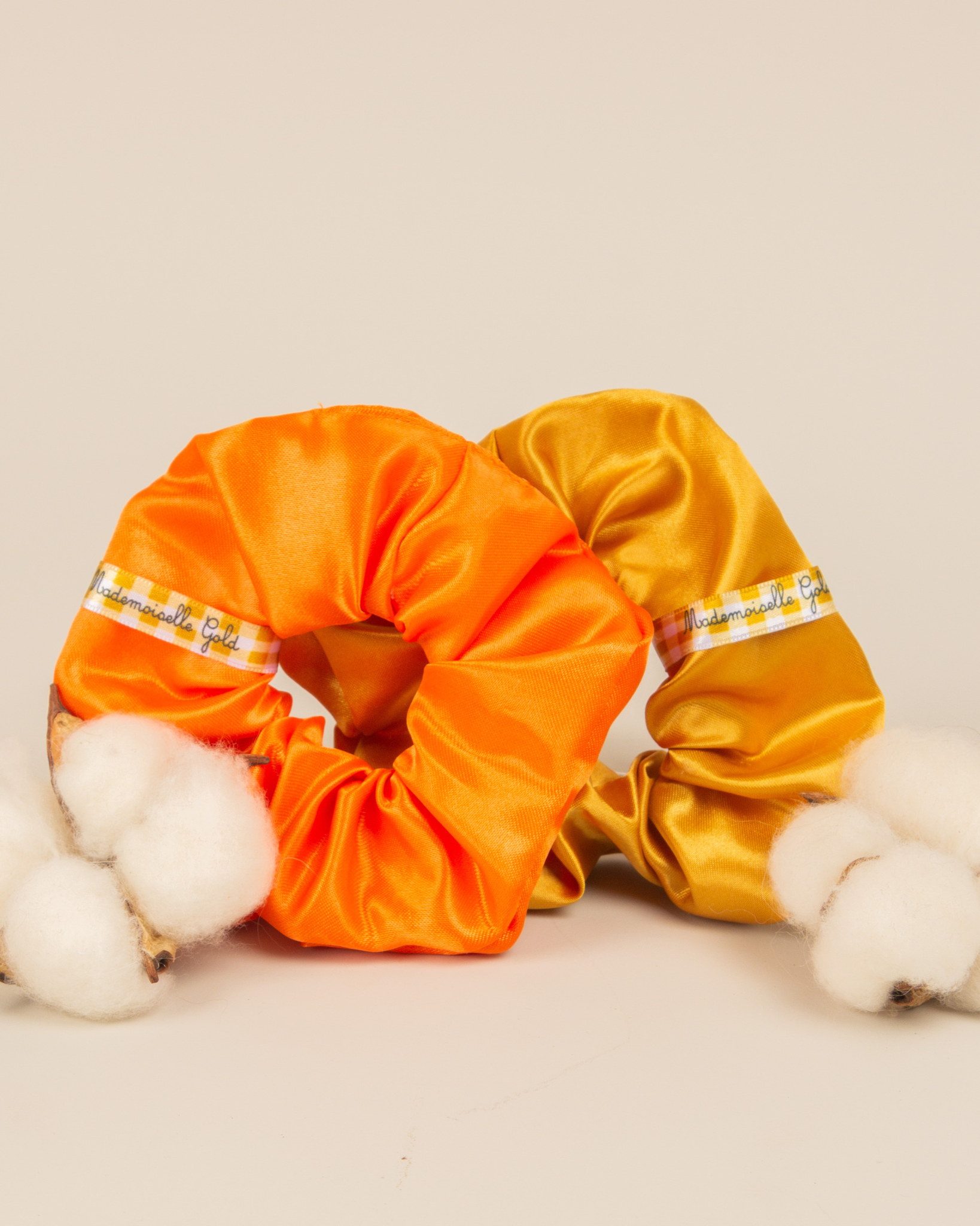 Pack deux fluffy chouchous en satin