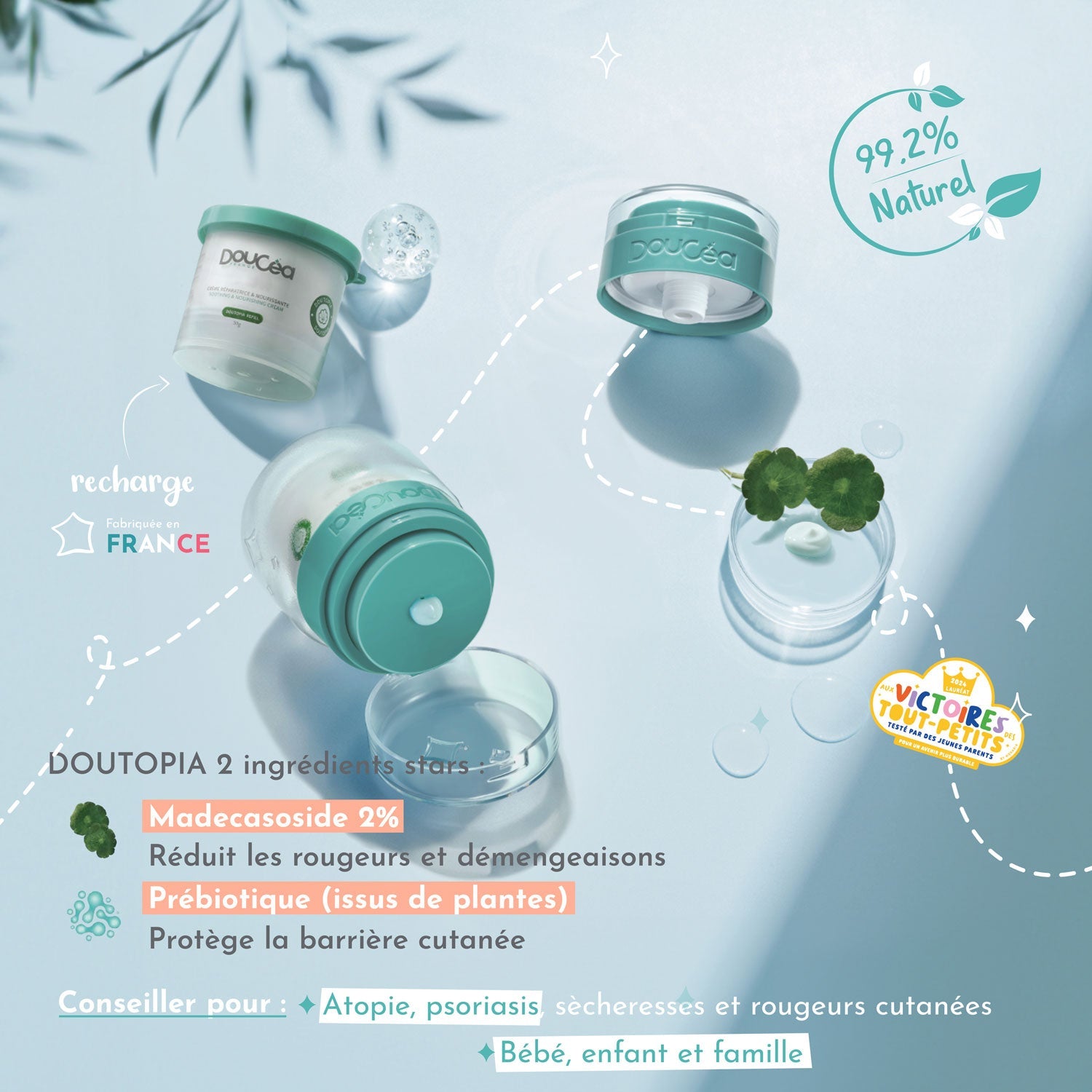 Kit Soin Réparateur "Pour découvrir" • Crème DOUTOPIA + boîtier Nature