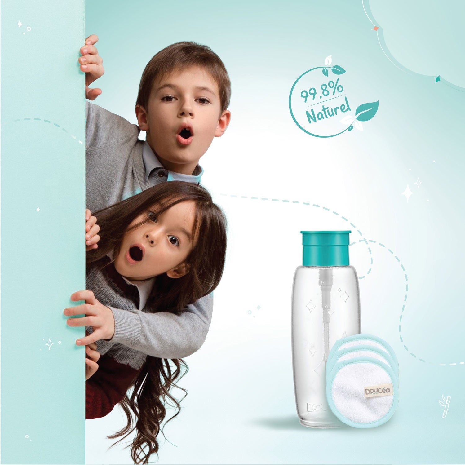 Kit Soin Nettoyant • Set Eau Micellaire (bouteille/coton pad/recharge 300ml)