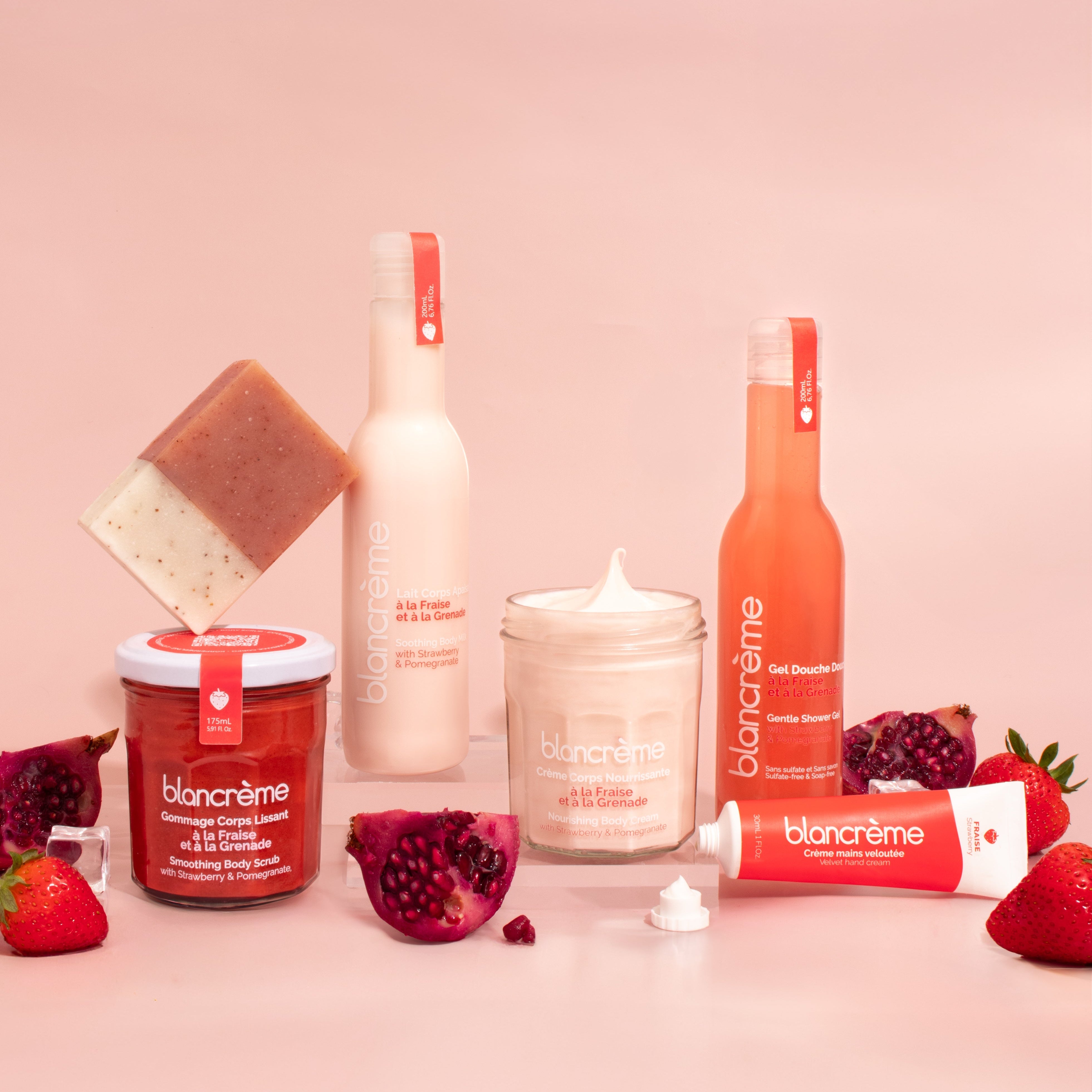 Crème corps nourrissante - Fraise & Grenade