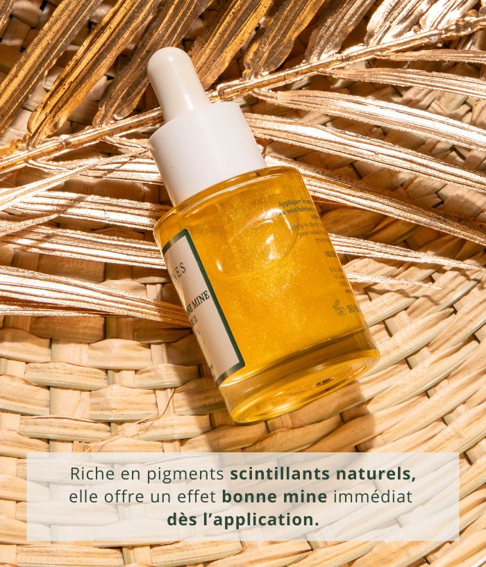 Huile sèche bonne mine à l’algue dorée