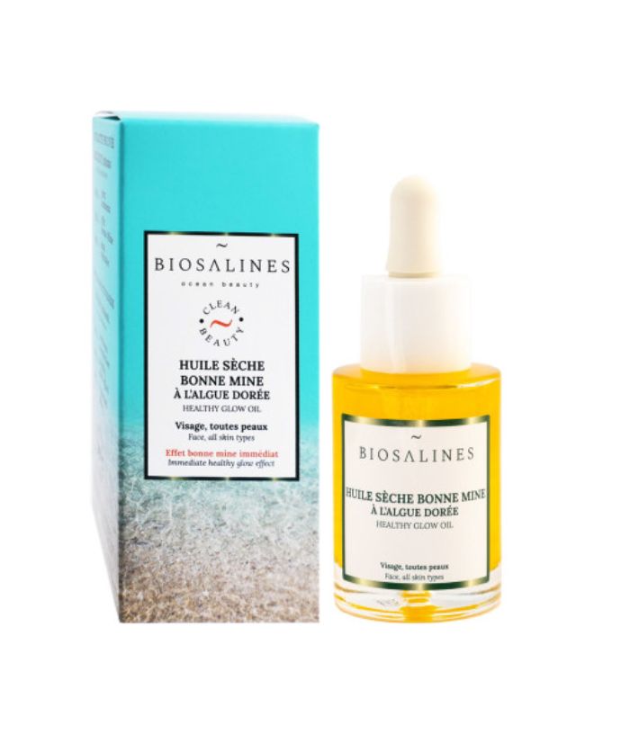 Huile sèche bonne mine à l’algue dorée