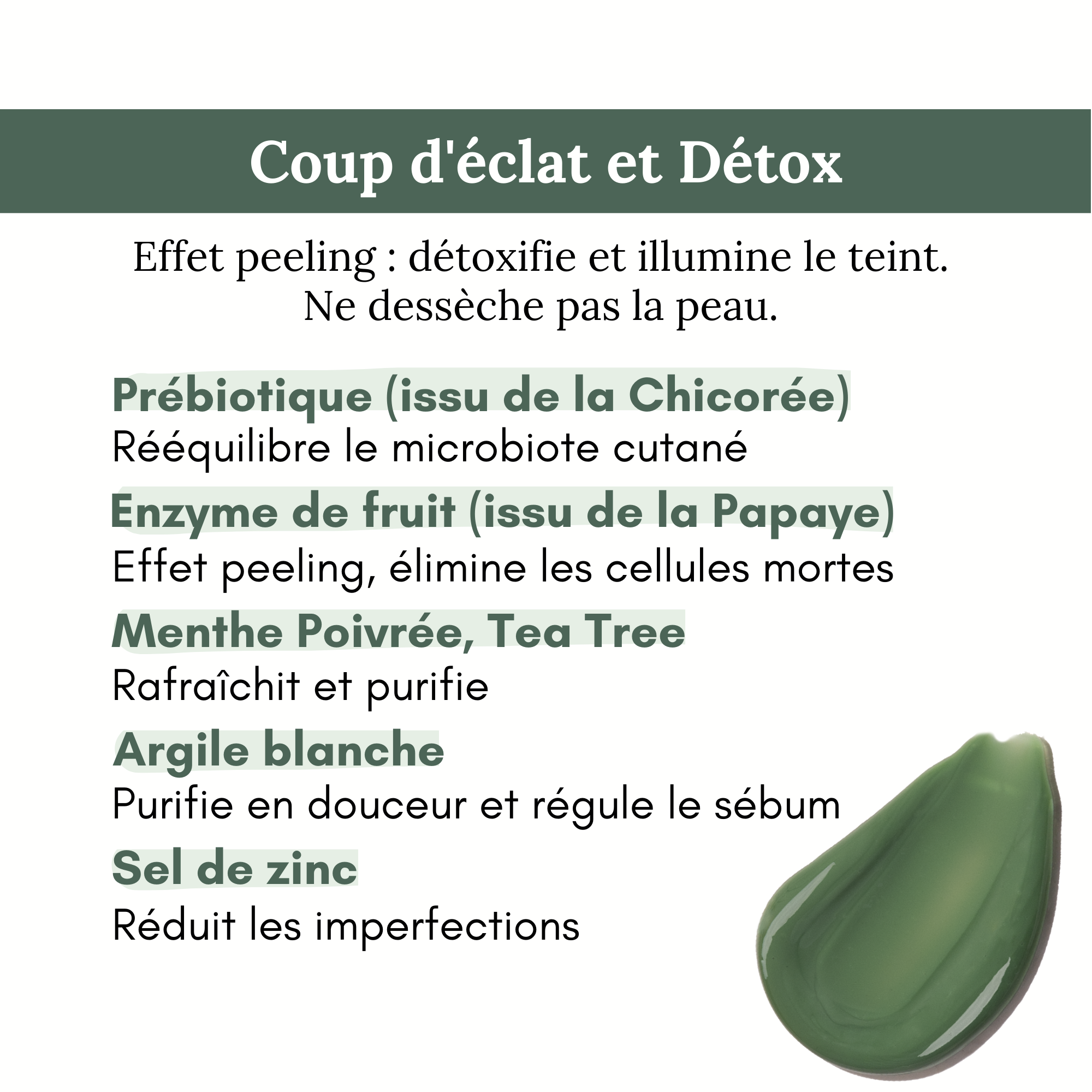 Masque visage détox et éclat MASK