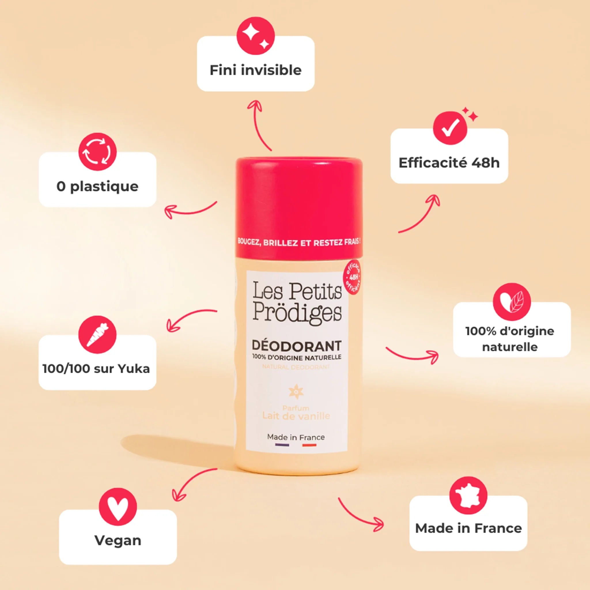 Le Déodorant, Lait de Vanille 48h