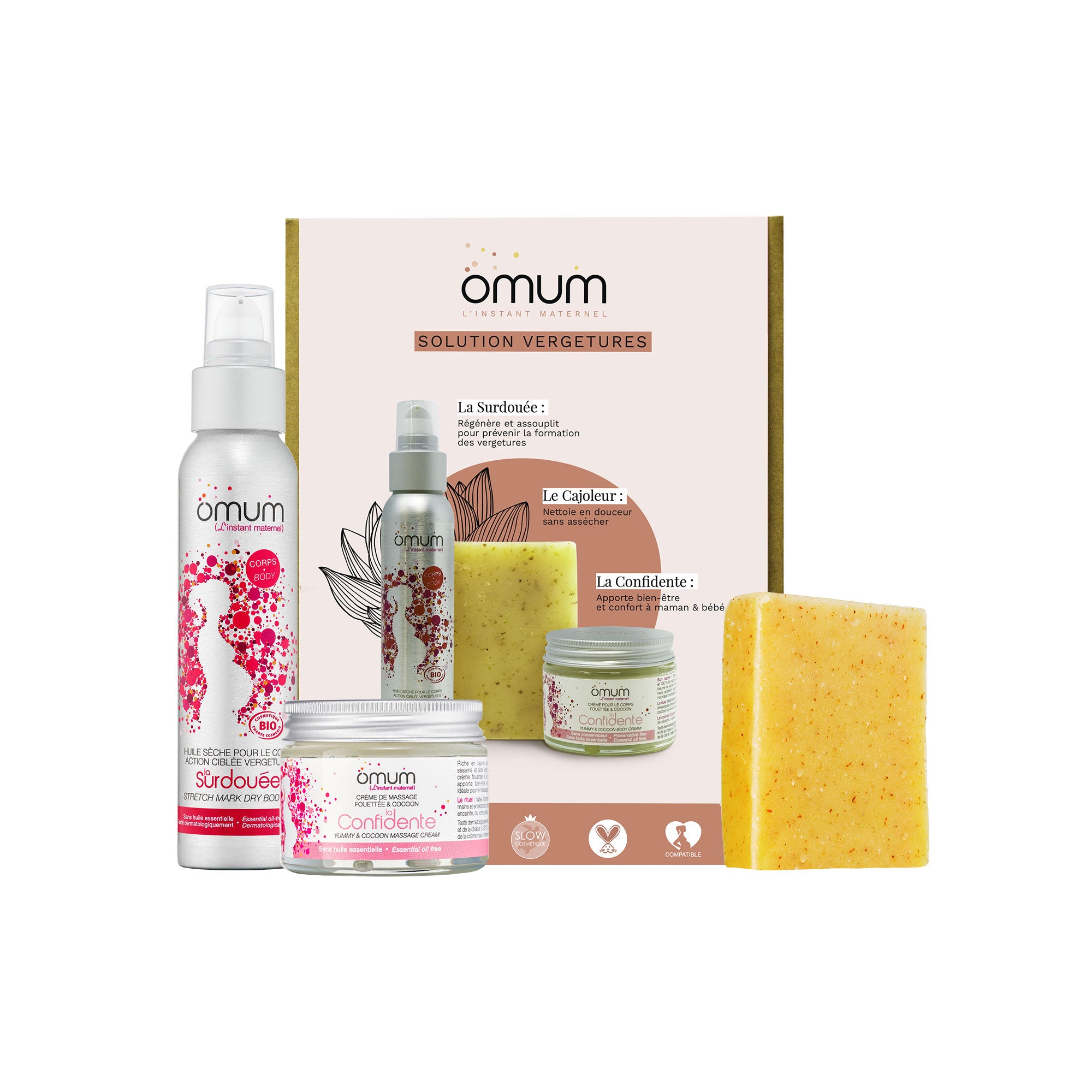 Coffret cadeau solutions vergetures : rituel grossesse