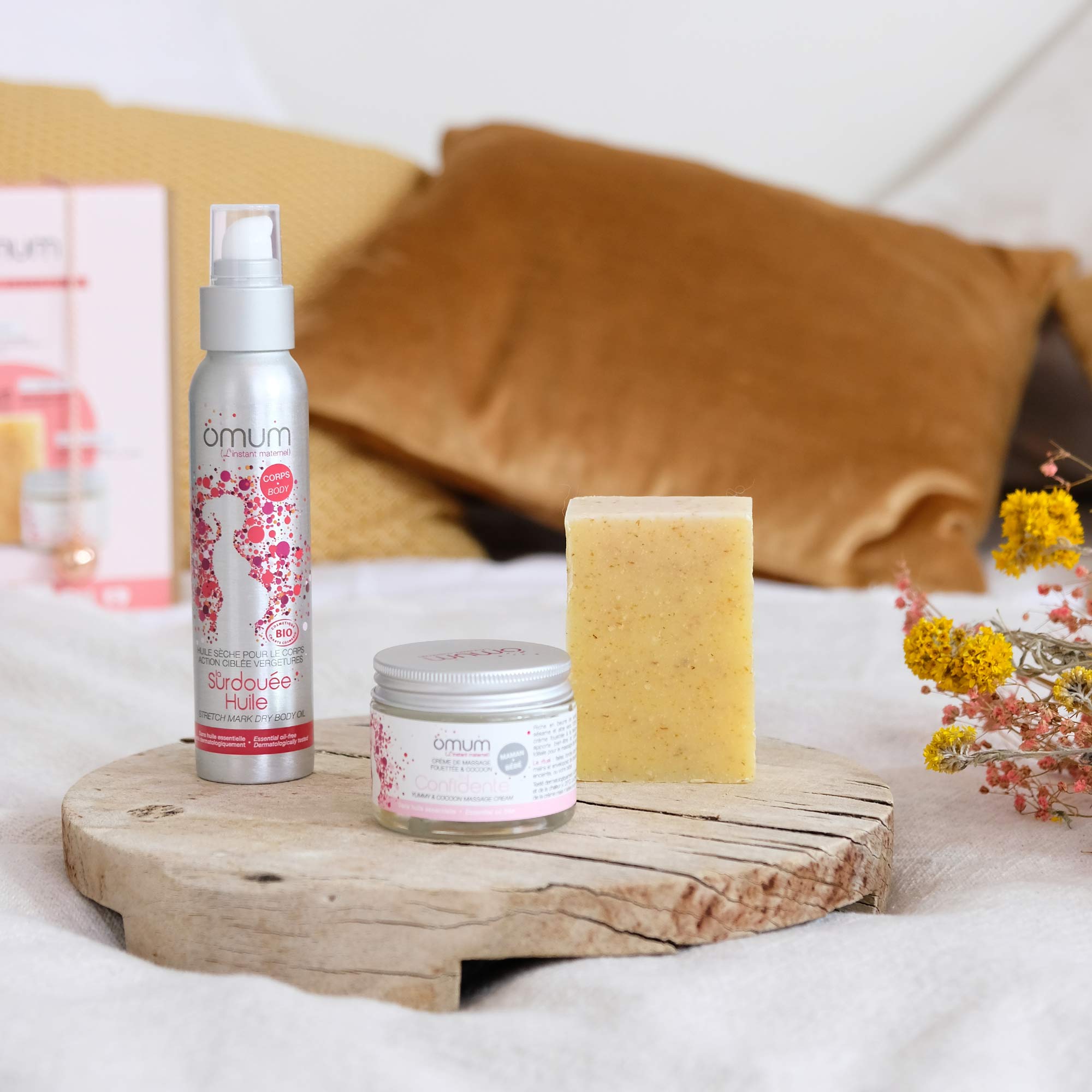 Coffret cadeau solutions vergetures : rituel grossesse