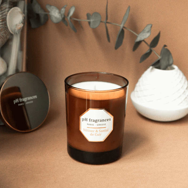 Vetiver & Leather Sandalwood Candle