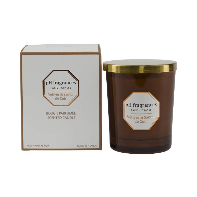 Vetiver & Leather Sandalwood Candle