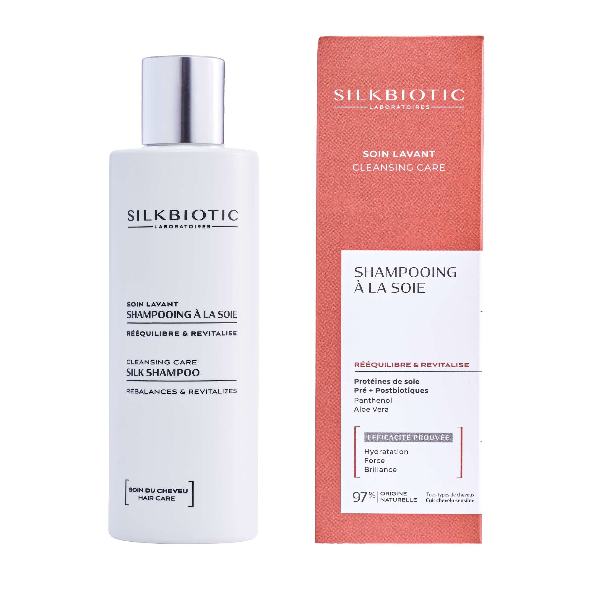 SILKBIOTIC Shampoing à la soie - Soin lavant - 200ml