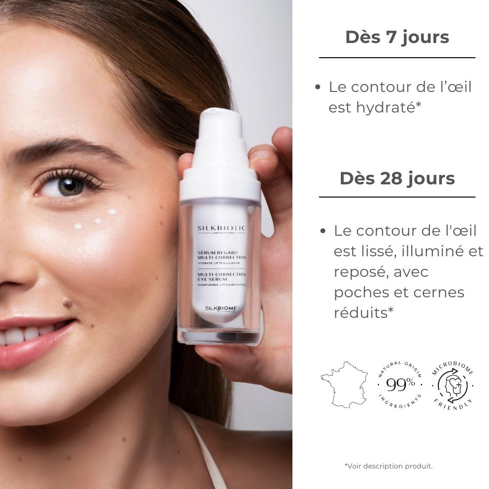 Sérum regard multi-correction – Soin contour des yeux – 15ml – SILKBIOTIC