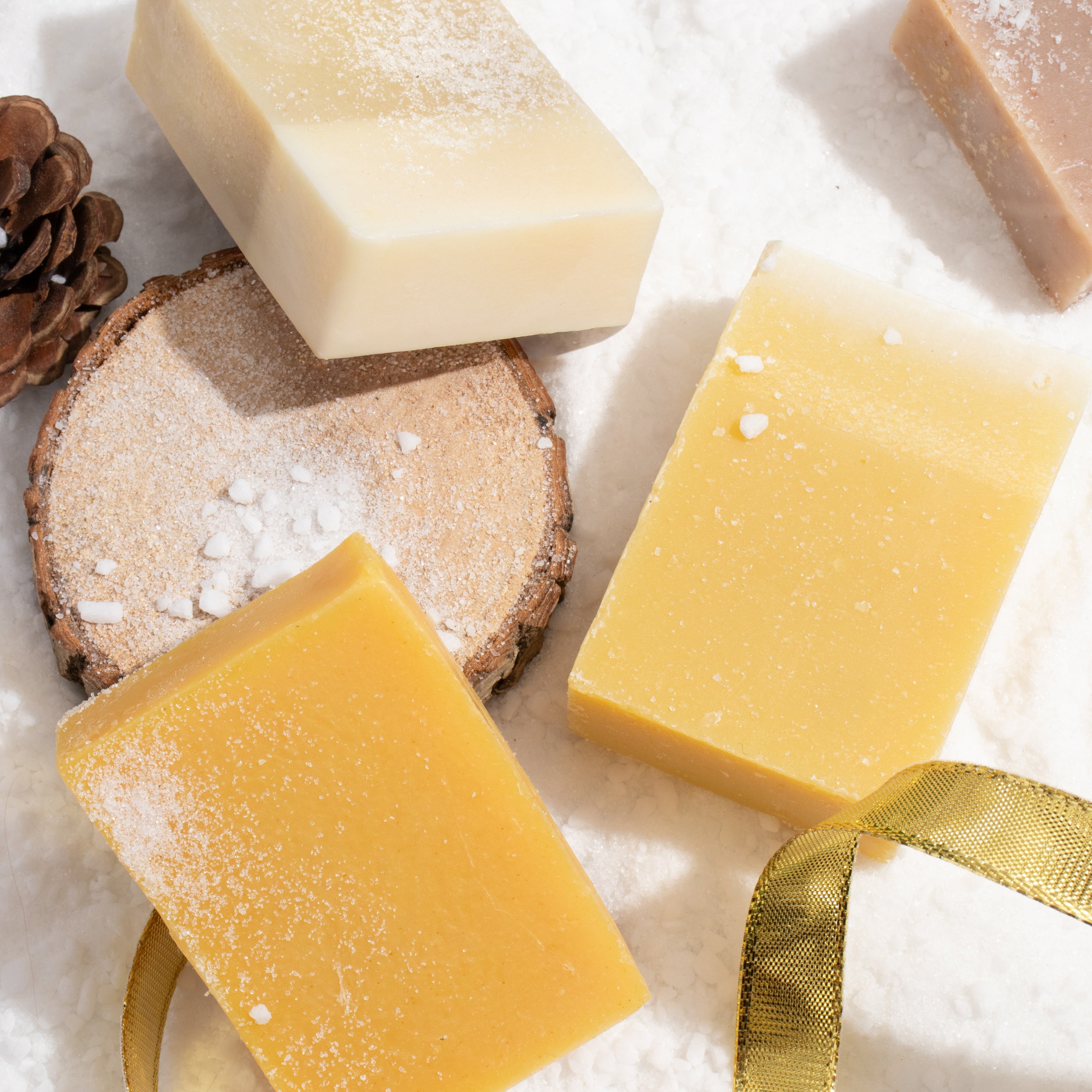 Trio savons pour le corps - Pomme, Miel & Pêche