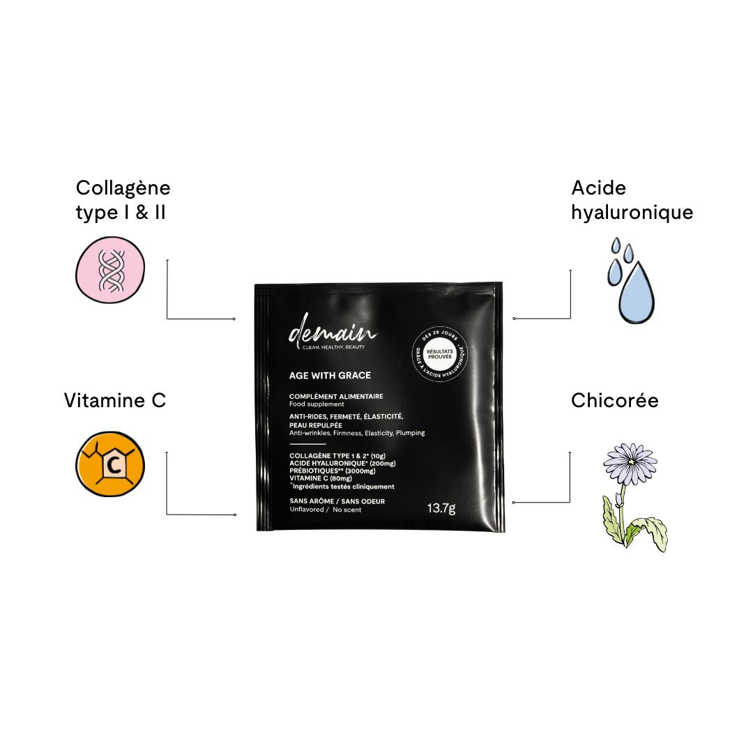 Complément alimentaire au collagène et acide hyaluronique