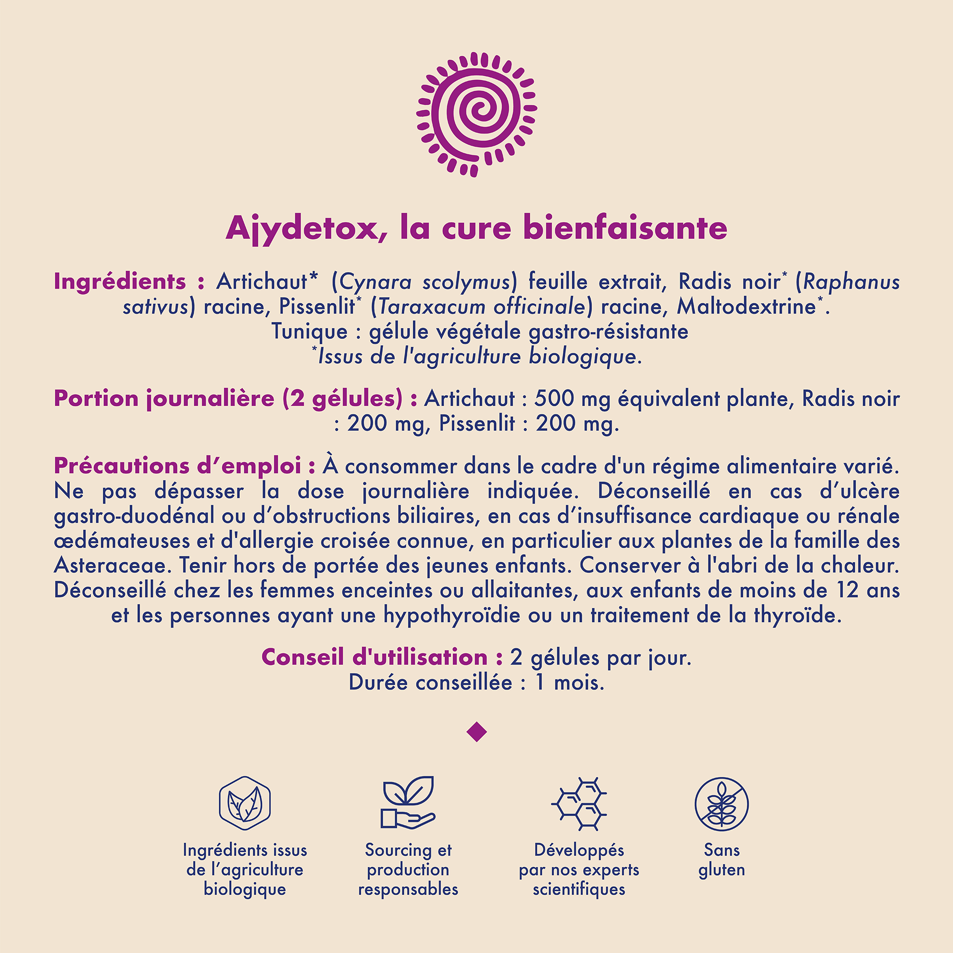 AJYDETOX BIO - Digestion et foie - Compléments alimentaires - Dépuratif
