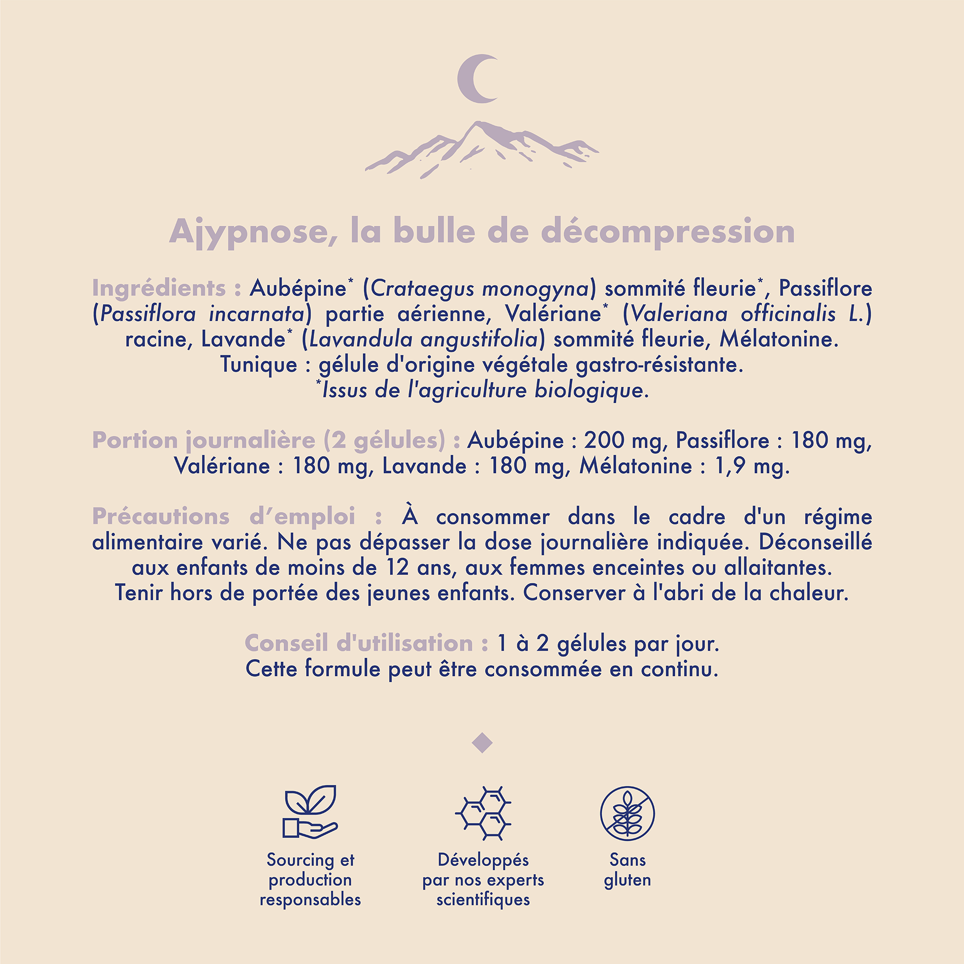AJYPNOSE - Compléments alimentaires - Sommeil