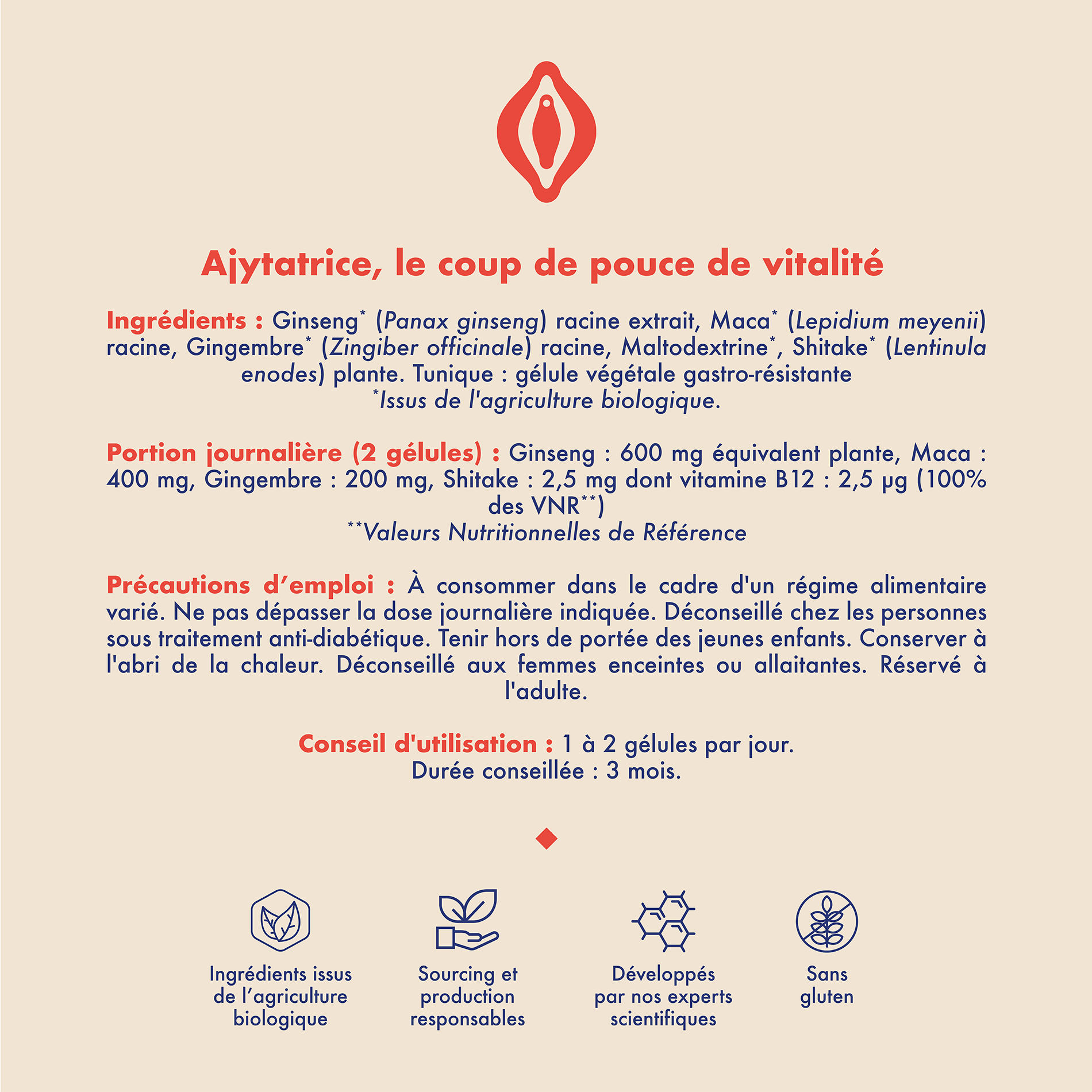 AJYTATRICE BIO - Compléments alimentaires - Libido