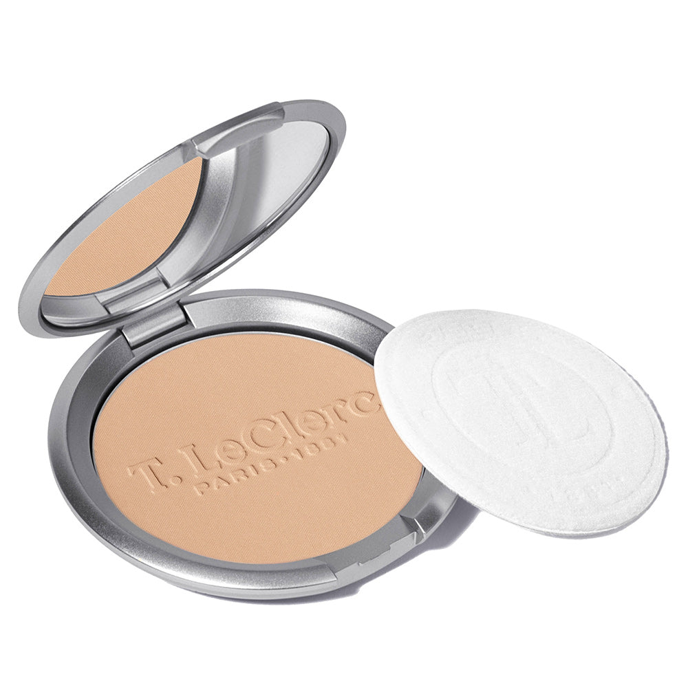 Poudre Compacte de Riz - Formule Soin - Matifiante longue tenue fini naturel
