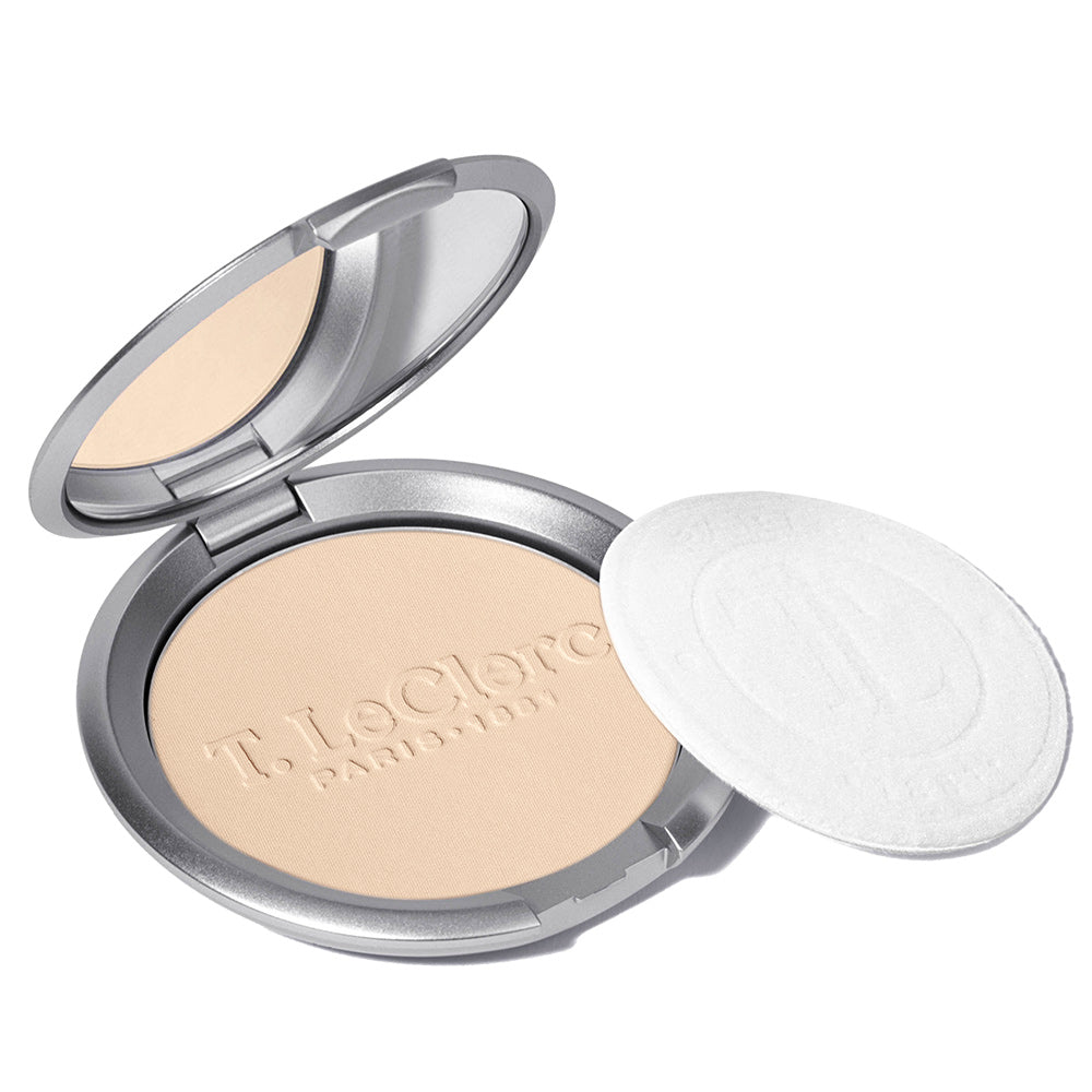 Poudre Compacte de Riz - Formule Soin - Matifiante longue tenue fini naturel