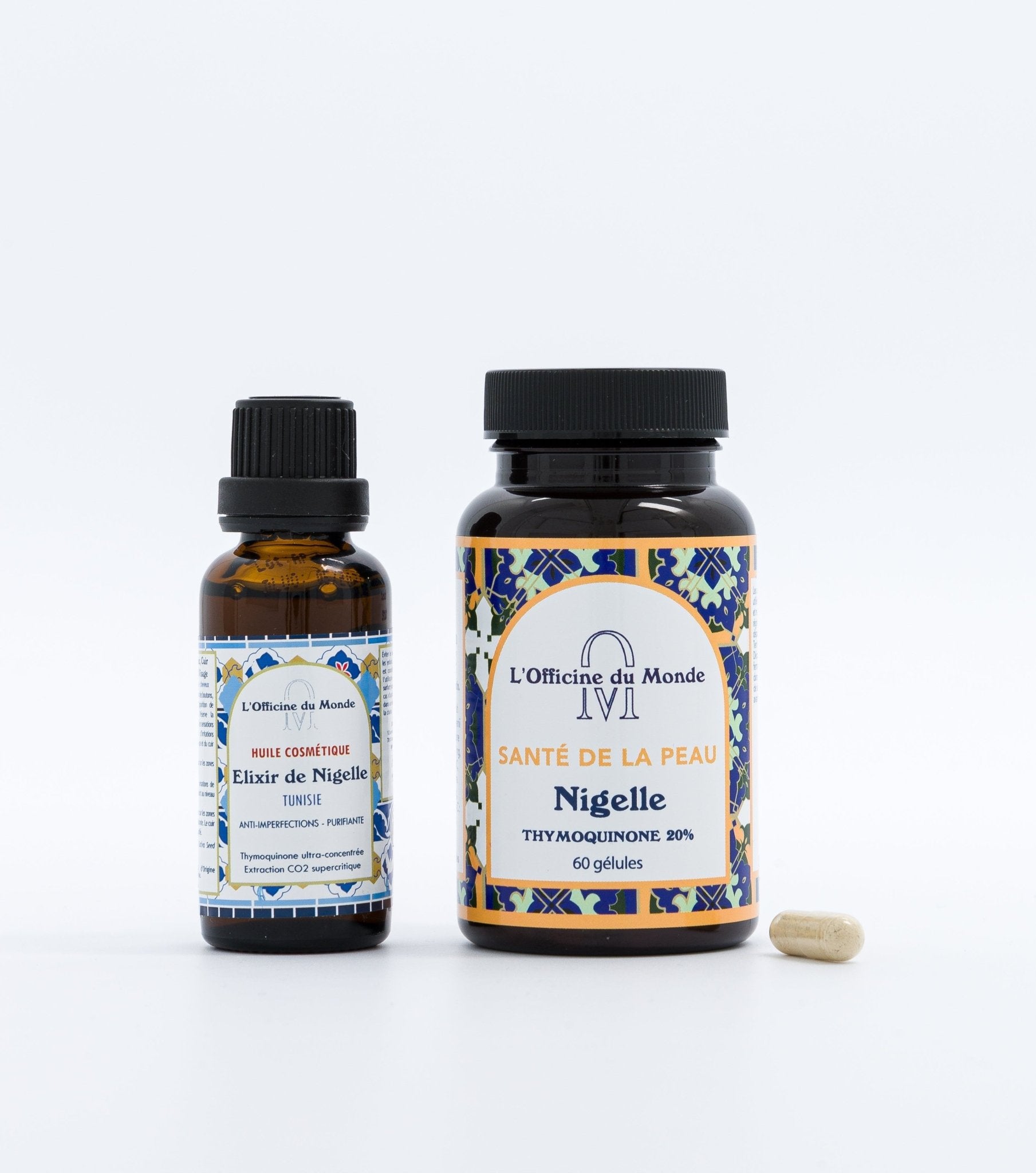 Cure Psoriasis - Thymoquinone 20mg & Huile de Nigelle titrée - Cure de 2 mois