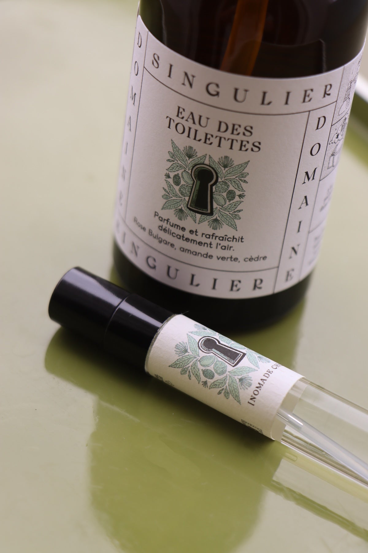 DUO EAU BELLES TOILETTES amande verte et son format NOMADE CHIC