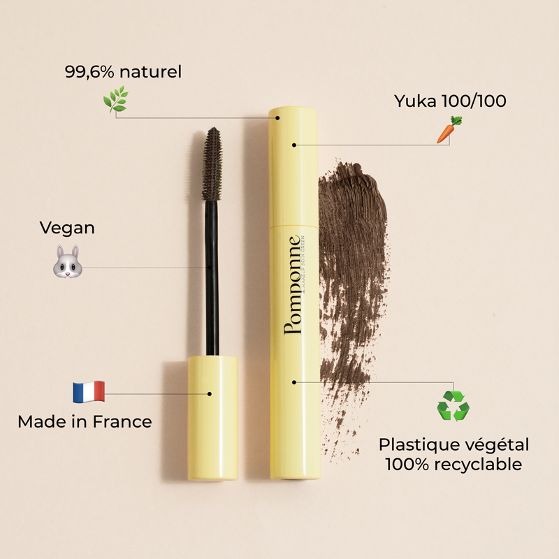 Mascara naturel booster de cils • Mascara Marron