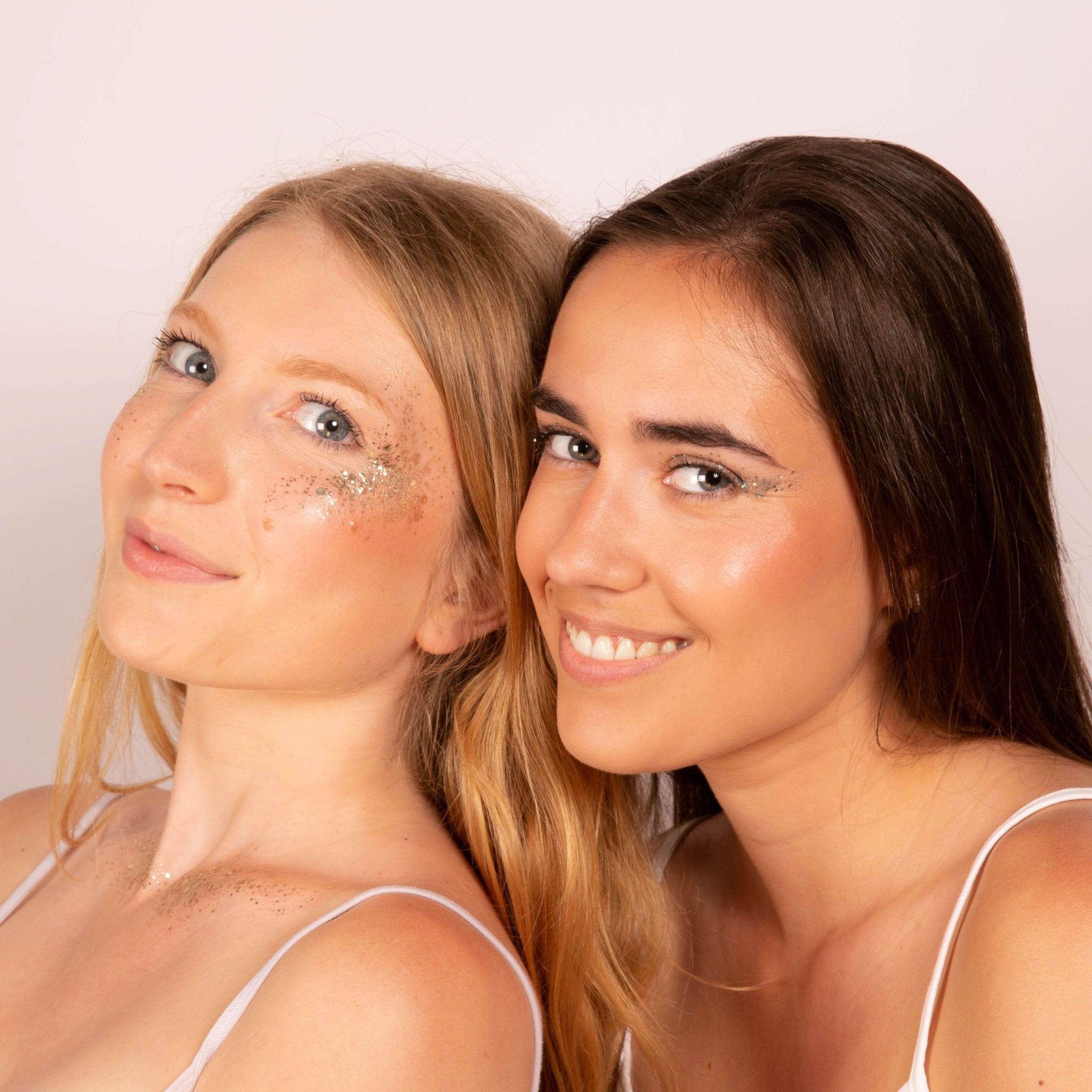 Kit paillettes visage|Gold, Silver, Bleu + Pinceau + Baume