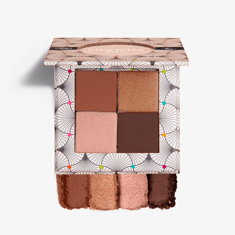 La palette de 4 fards à paupières BIO - Nude Brun