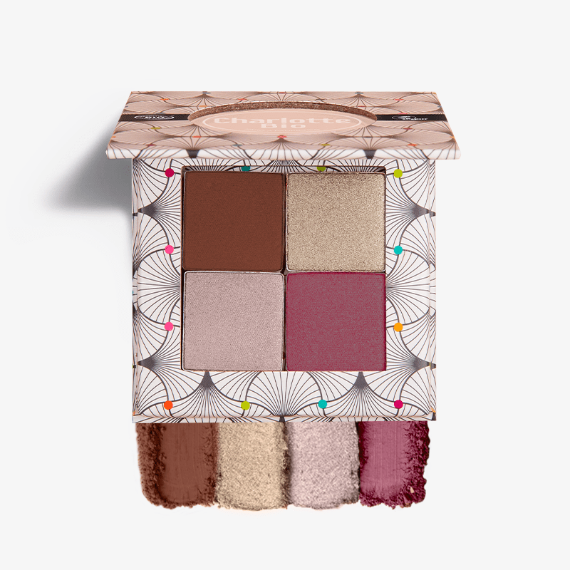 La palette de 4 fards à paupières BIO - Nude Rose