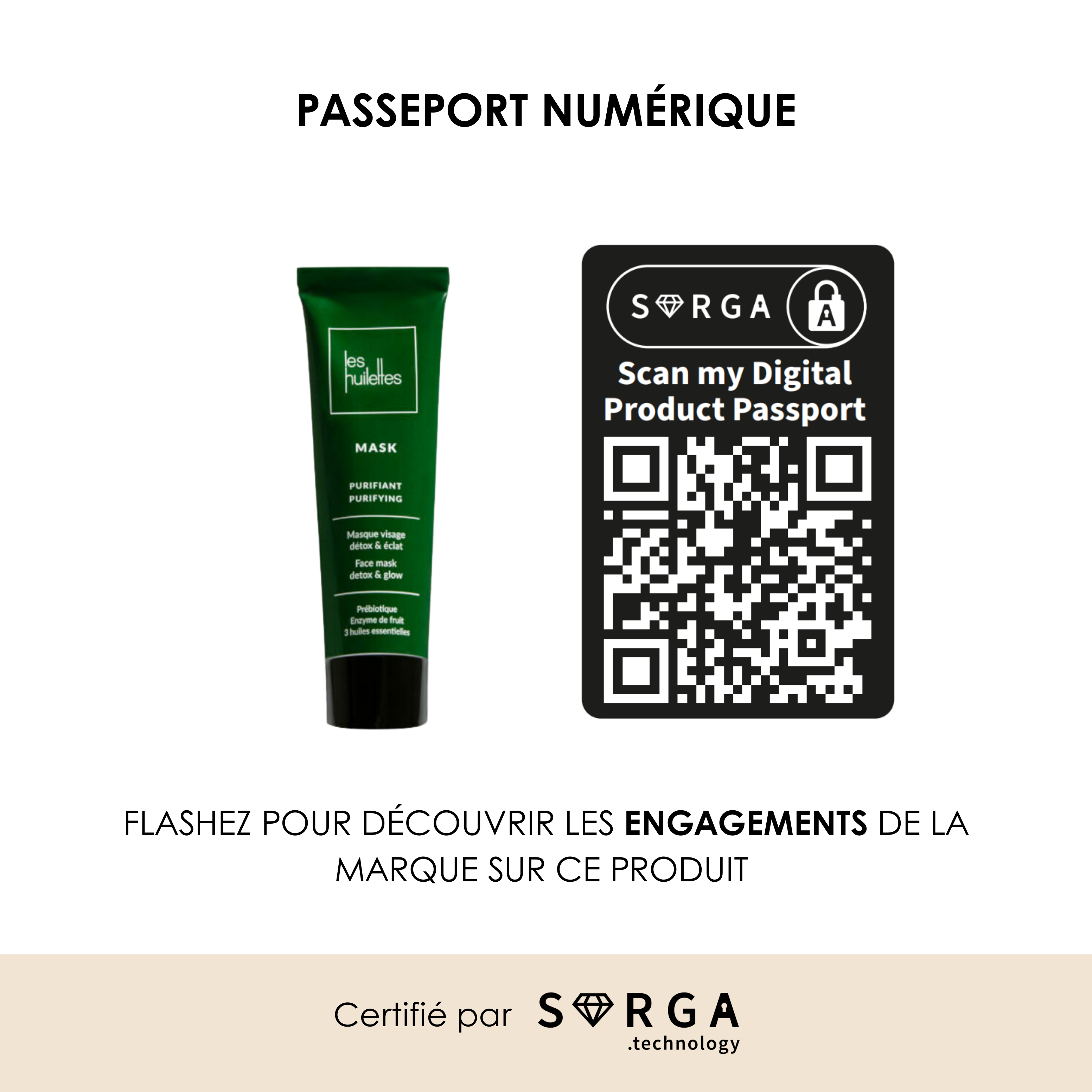 Masque visage détox et éclat MASK