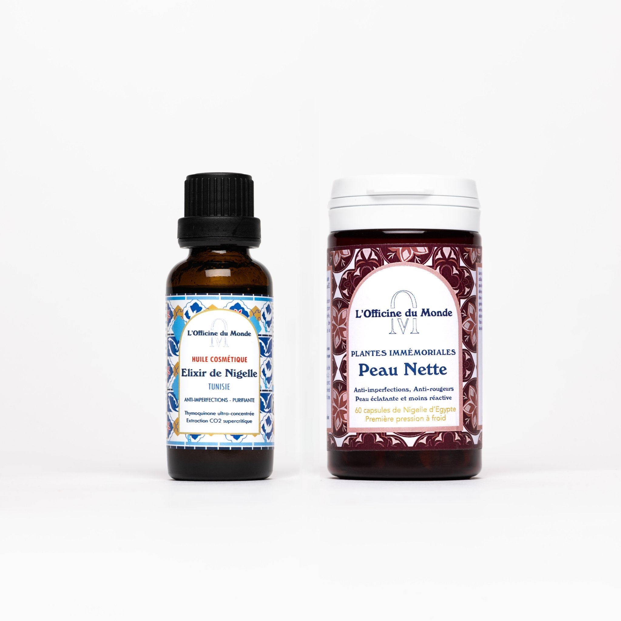 Pack Acné - Capsules de nigelle & Huile de Nigelle riche en Thymoquinone