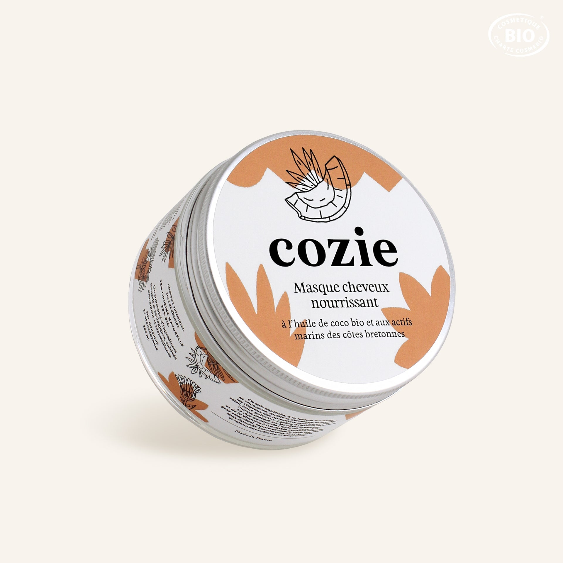 Masque cheveux nourrissant à l’huile de coco bio et à l’actif marin breton