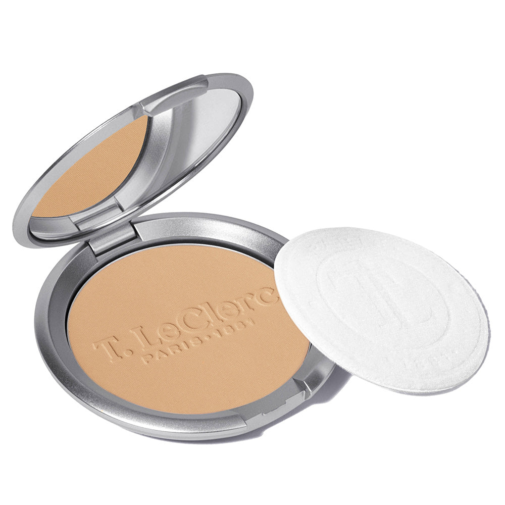 Poudre Compacte de Riz - Formule Soin - Matifiante longue tenue fini naturel