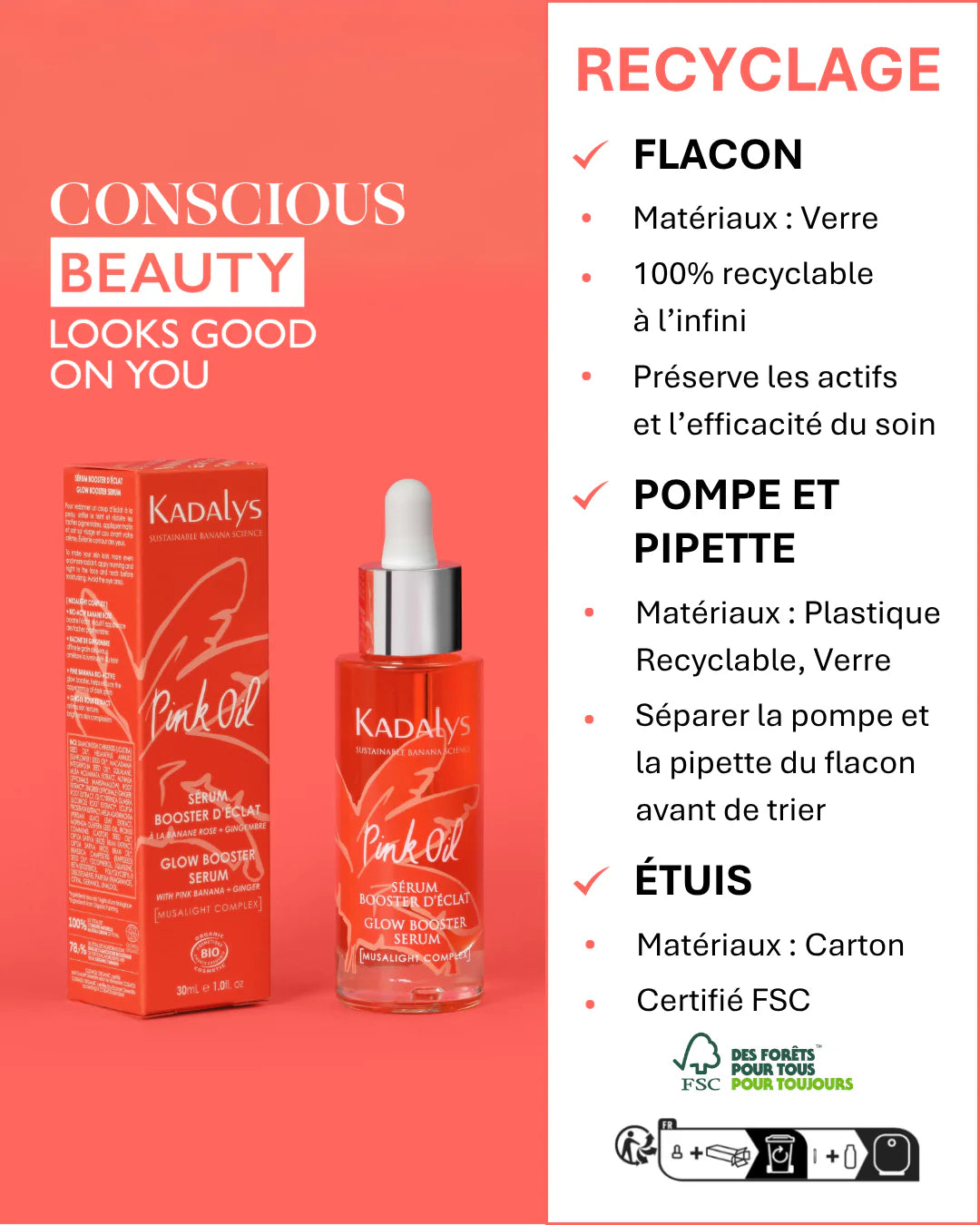 Sérum Booster d'Éclat Pink Oil - UNIFIE & ANTI-TACHES