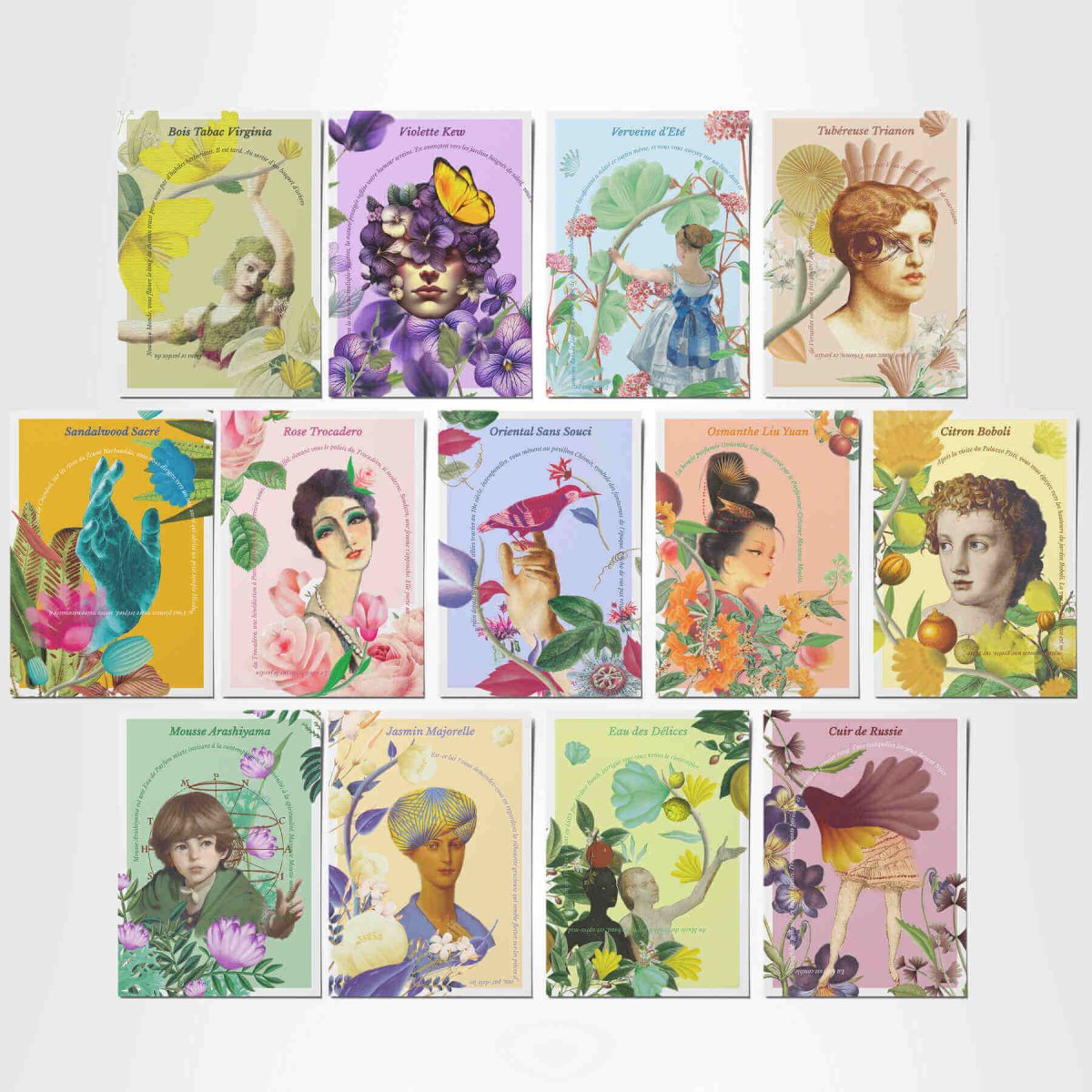 Set de 13 Cartes Postales