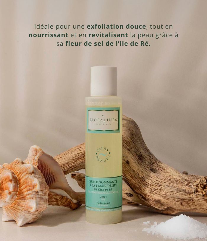 Huile gommante à la fleur de sel de l’Ile de Ré