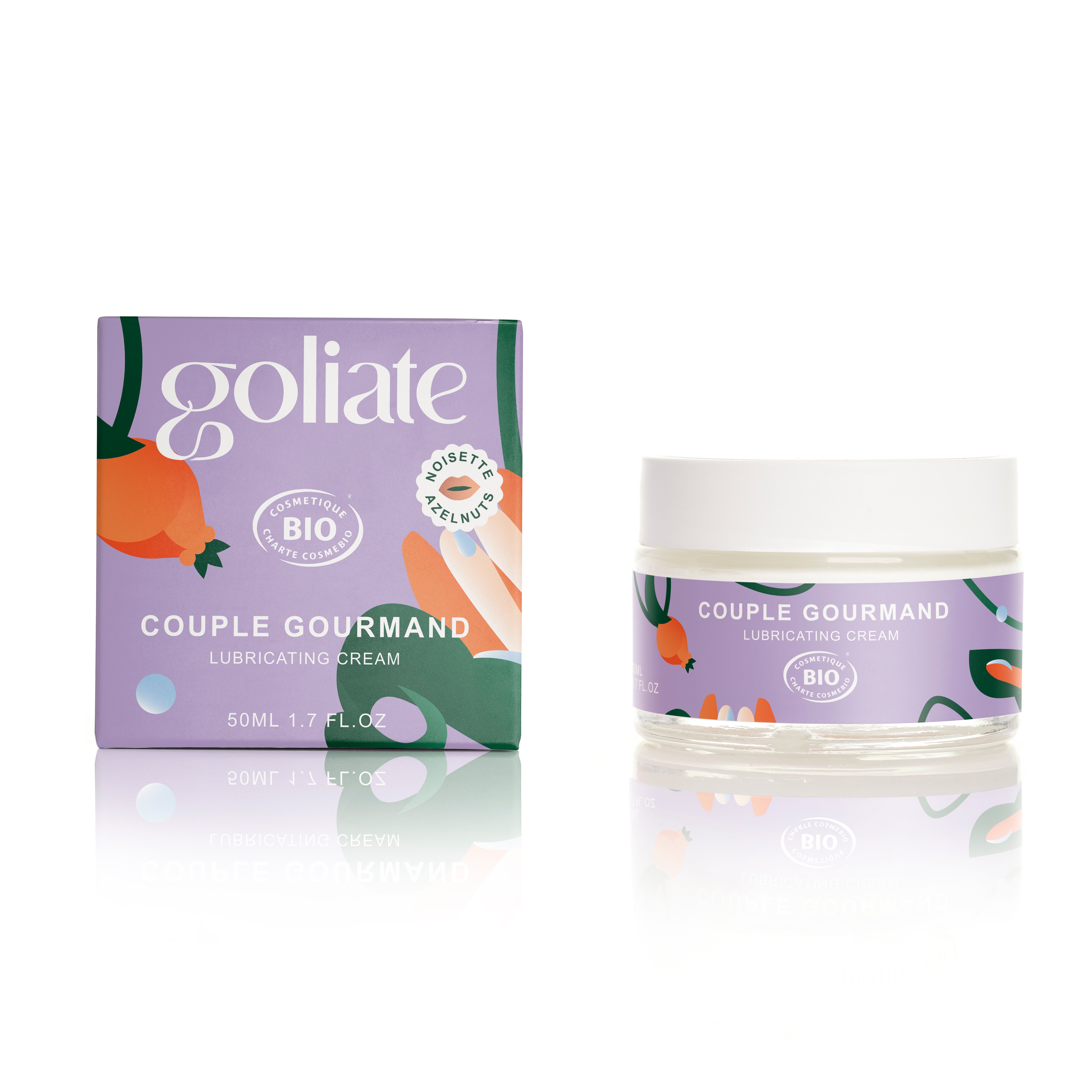 Le couple gourmand - 2 en 1 - Huile de massage comestible & lubrifiant intime - naturel & Bio