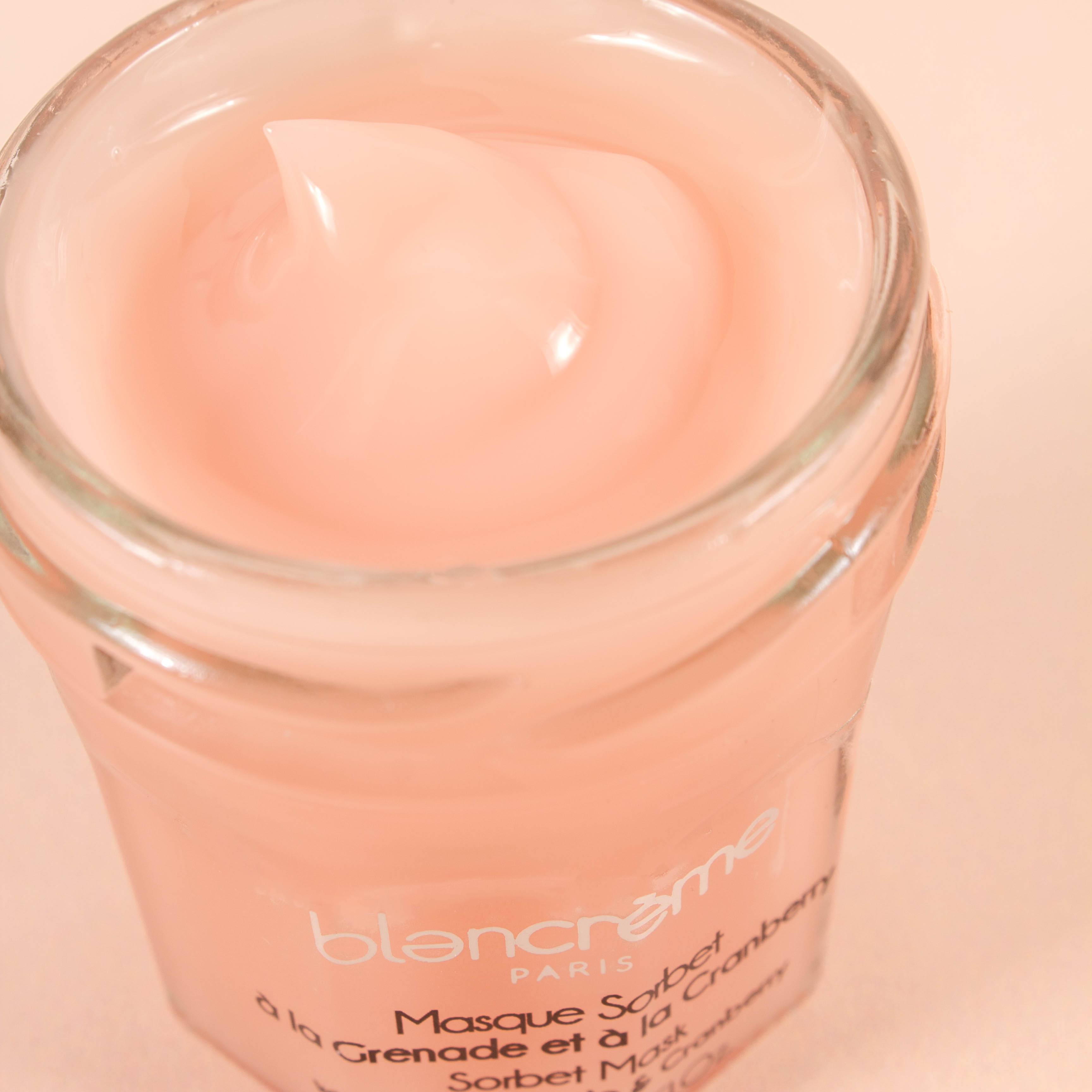 Masque visage sorbet Grenade & cranberry