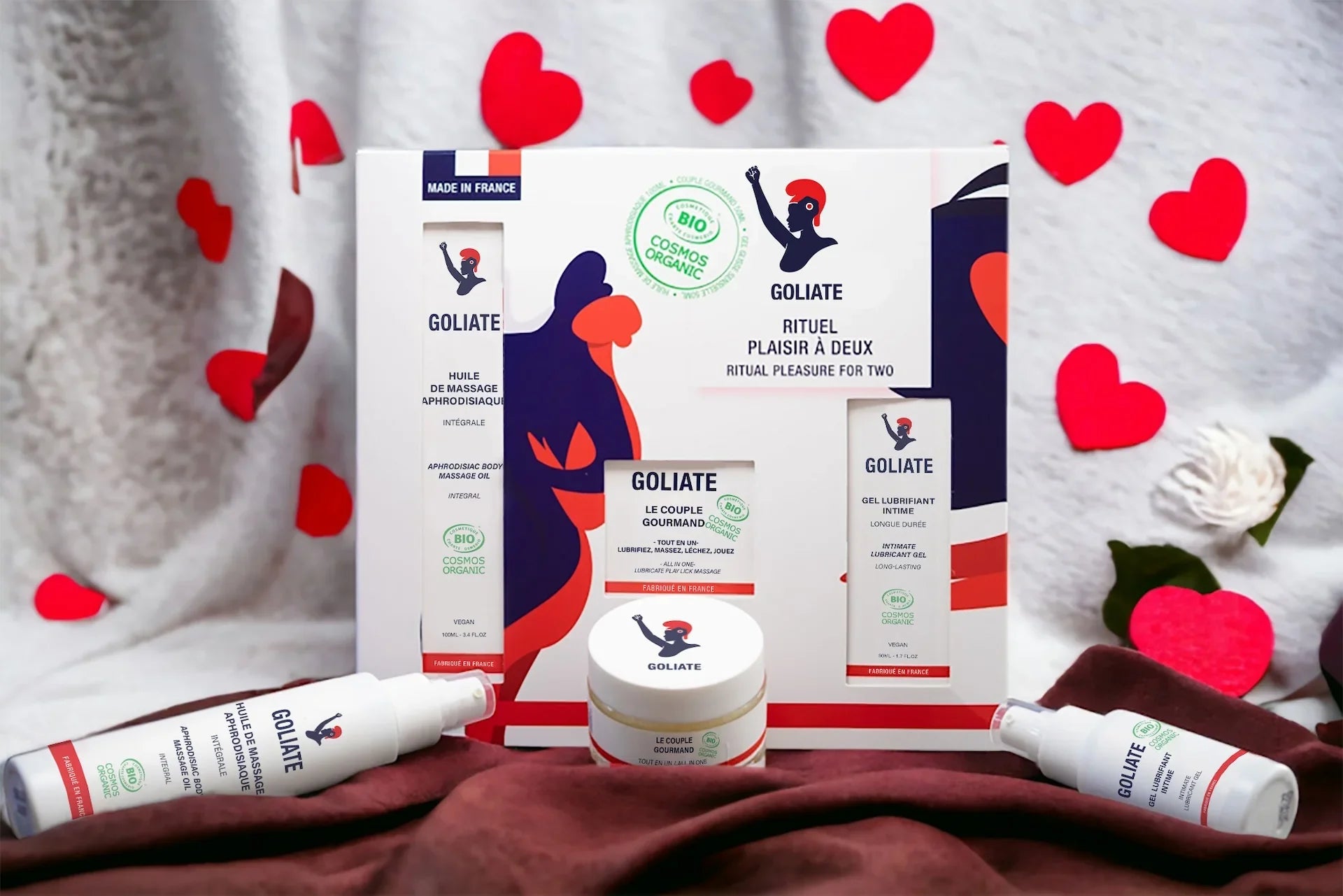 Coffret rituel plaisir à deux Goliate cadeau couple saint valentin annivaire EVJF