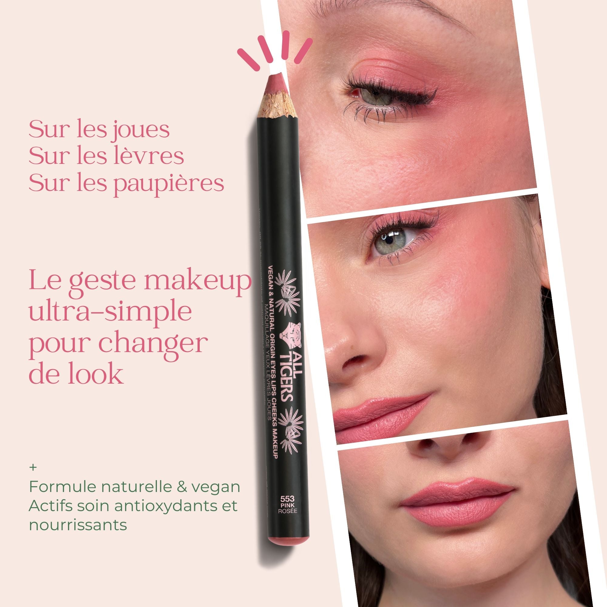 Le MULTI yeux, lèvres, joues | Rosée 553