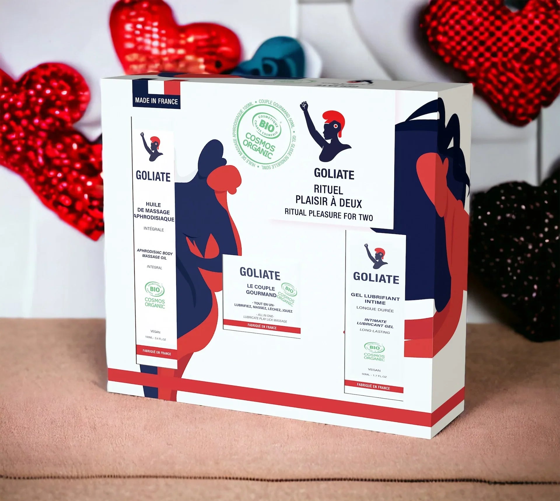 Coffret rituel plaisir à deux Goliate cadeau couple saint valentin annivaire EVJF