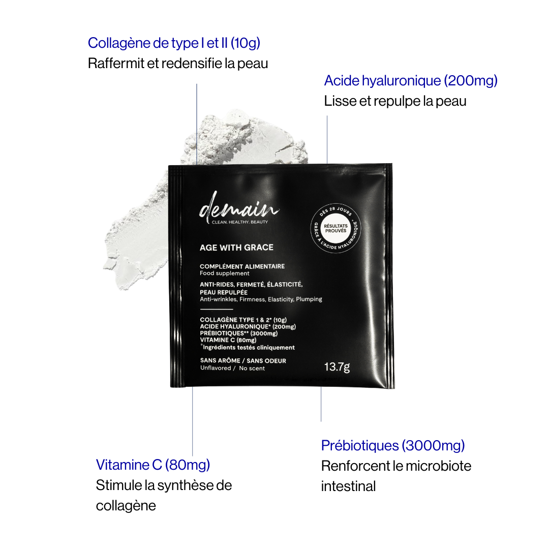 Complément alimentaire au collagène et acide hyaluronique
